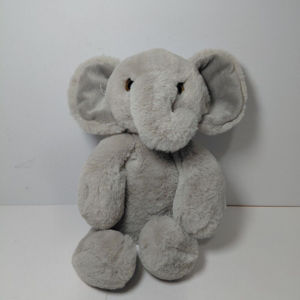 Aurora Elephant 11" Plush Gray Soft Toy Cuddly Baby Grey Stuffed Animal